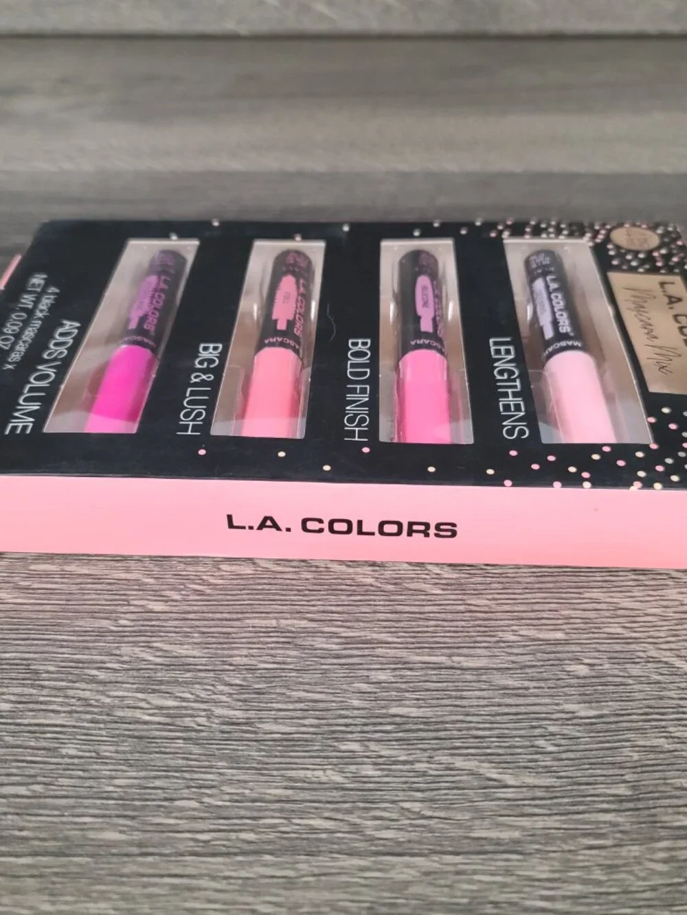 New L.A. COLORS Black Mascara Mix 4 Piece Set